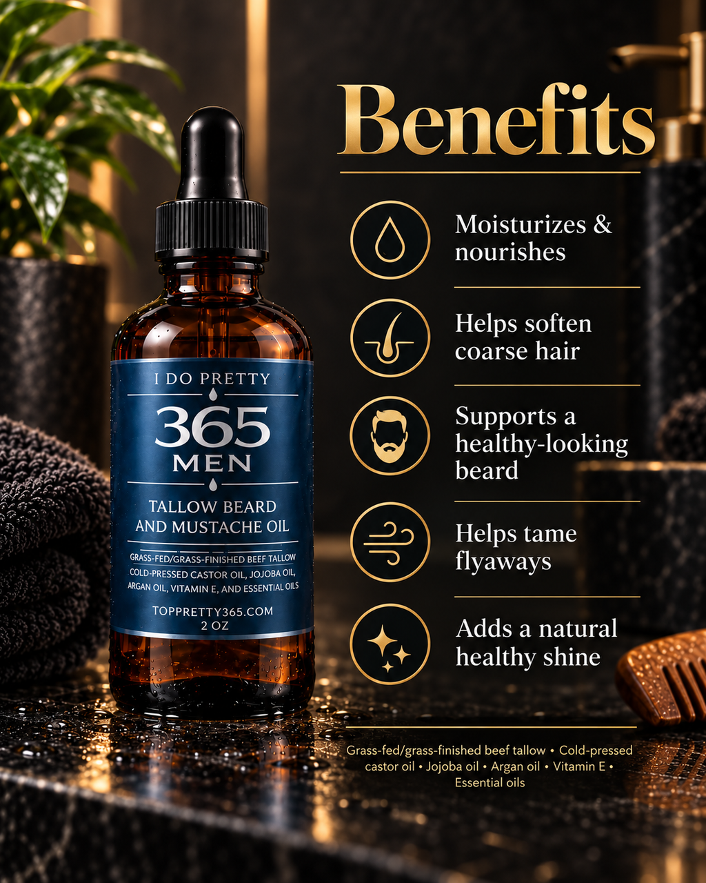 Aceite para barba y rostro
