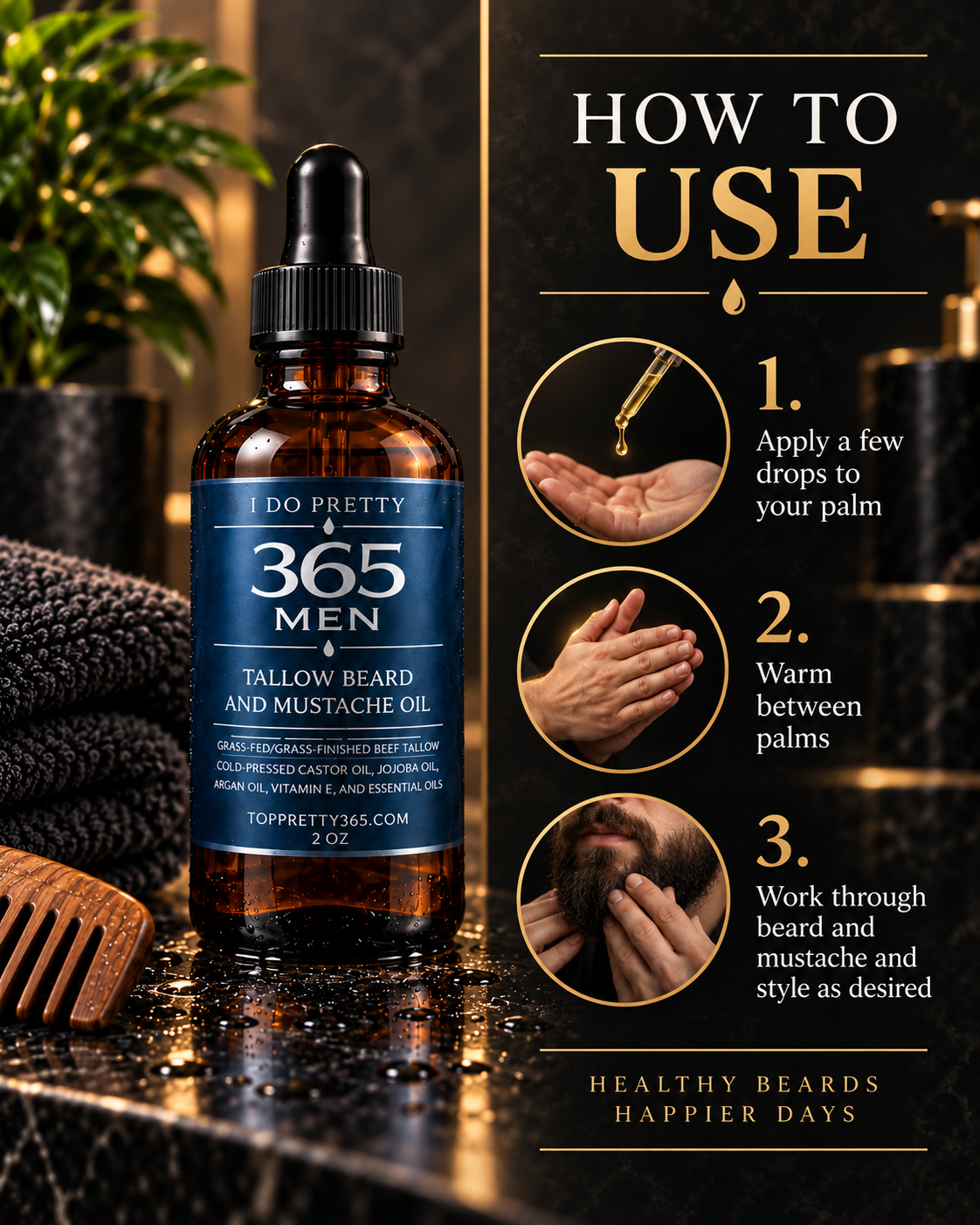 Aceite para barba y rostro