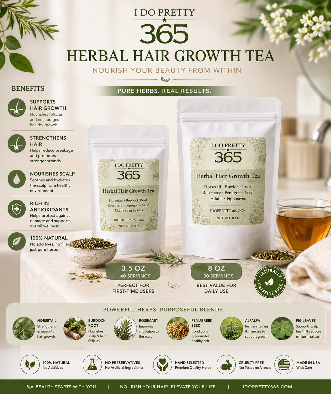 Herbal Hair Growth Tea