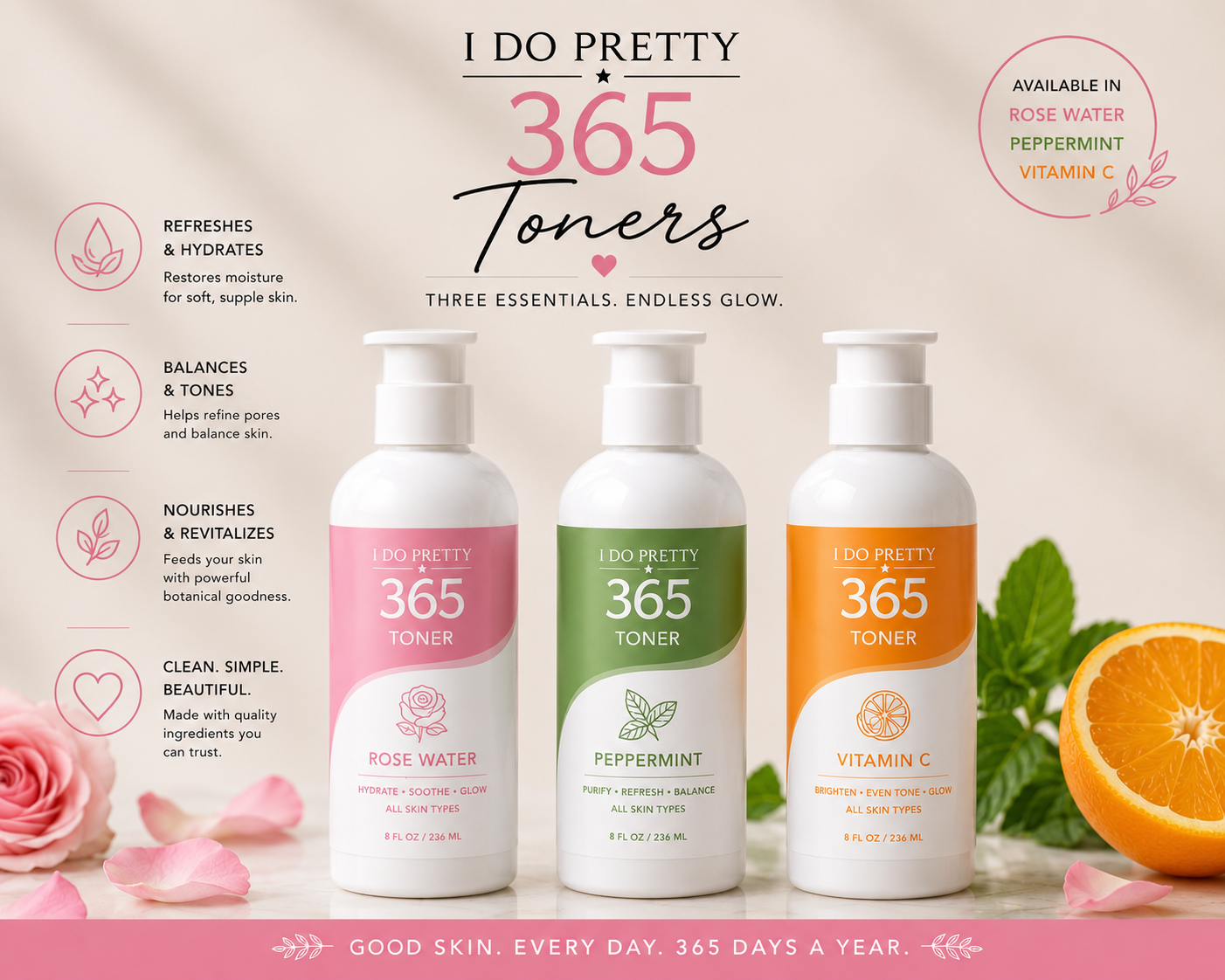 Face and Body Toners *Vegan