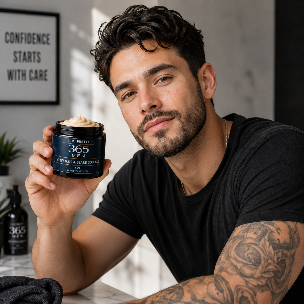 Mens Hair and Beard Soufflé