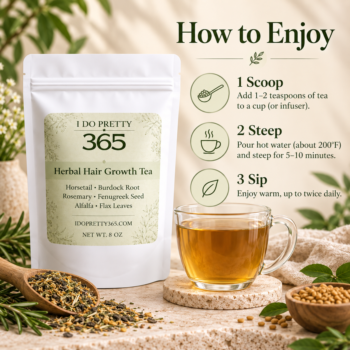 Herbal Hair Growth Tea