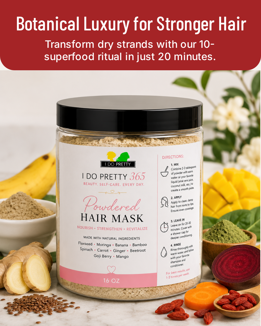 Powdered Hair Mask 16oz