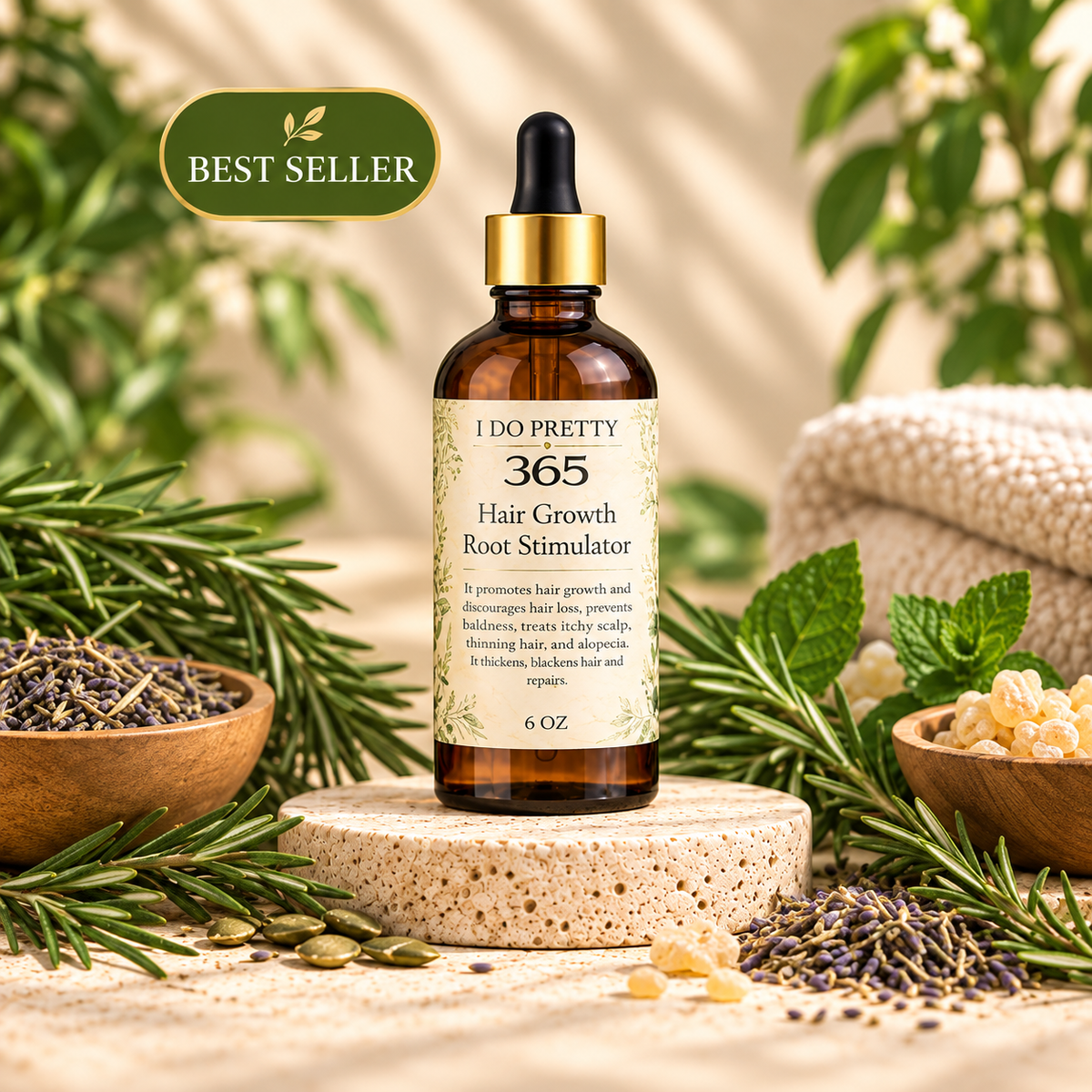 Aceite capilar estimulador de raíces