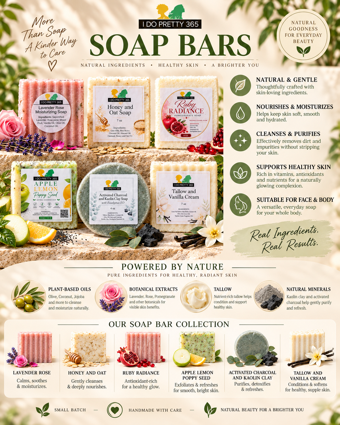 Soap Bars 3 for $25 Mix & Match (4 oz Bars Only)
