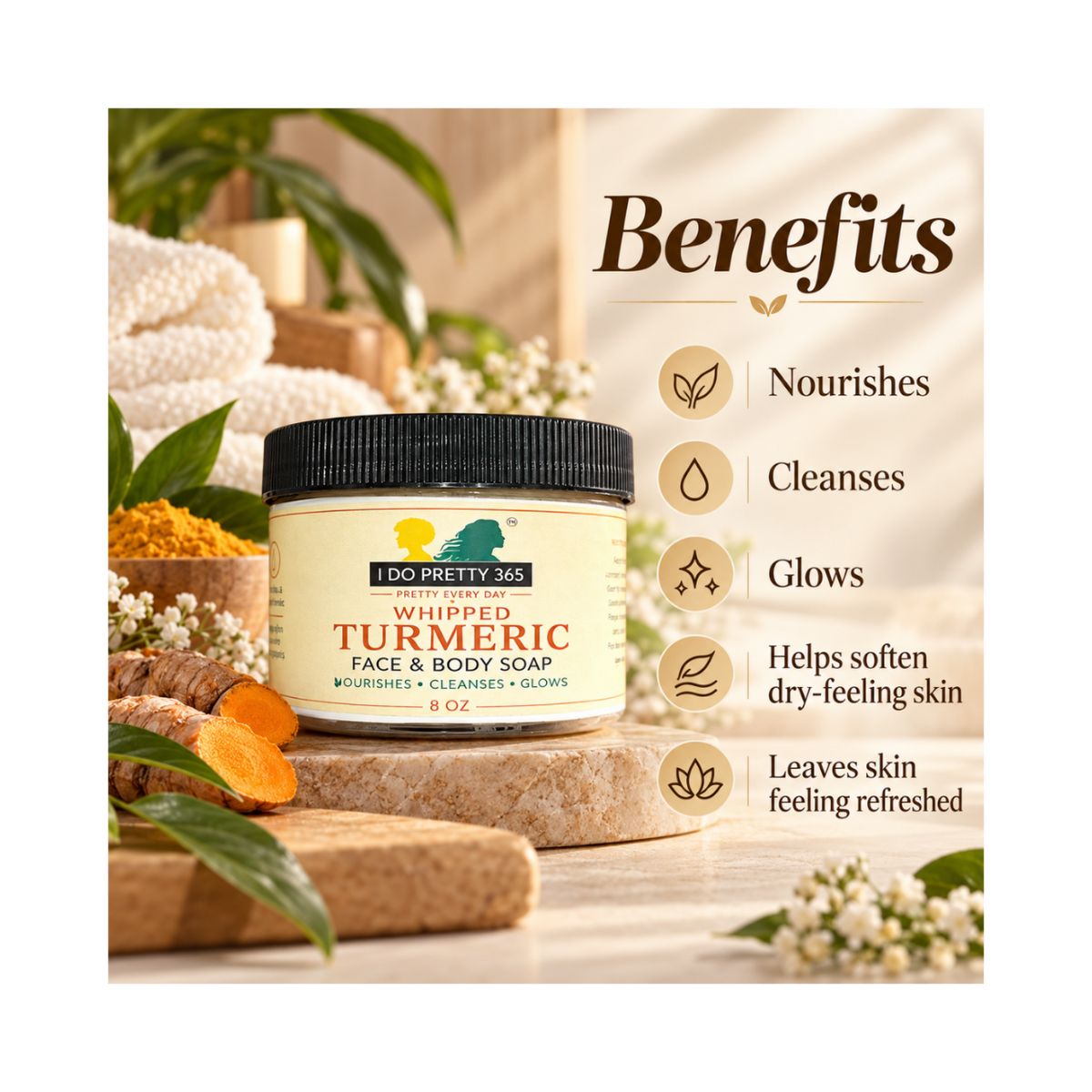 Turmeric Whipped Soap